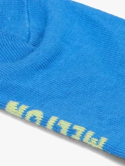 blauwe melton sokken wide stripes socks