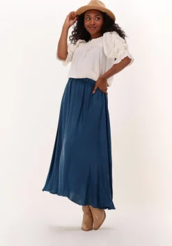 blauwe mes demoiselles maxirok ashton