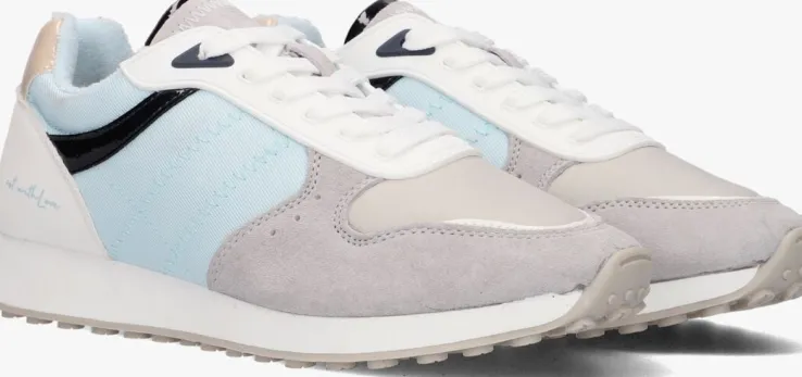 blauwe mexx lage sneakers june