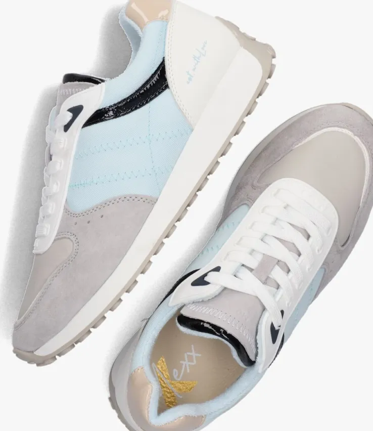 blauwe mexx lage sneakers june