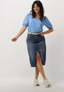 blauwe mexx lage sneakers norah