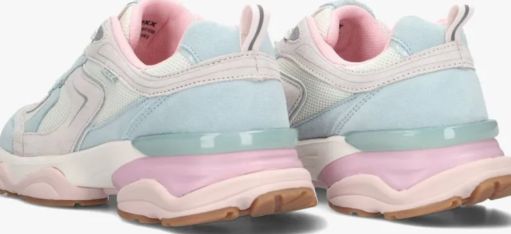 blauwe mexx lage sneakers norah