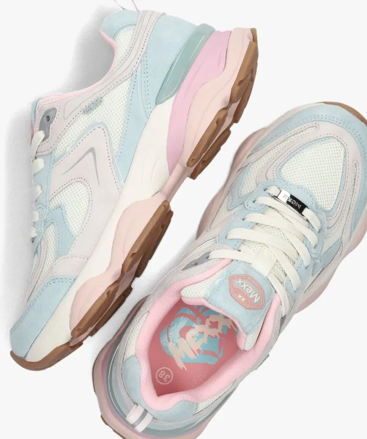 blauwe mexx lage sneakers norah