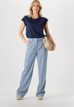 blauwe minus pantalon livina straight leg pant