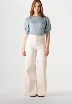 blauwe minus top liva knit tee