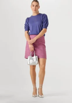 blauwe minus top liva knit tee