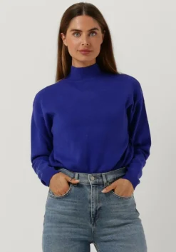 blauwe minus trui jose knit turtleneck