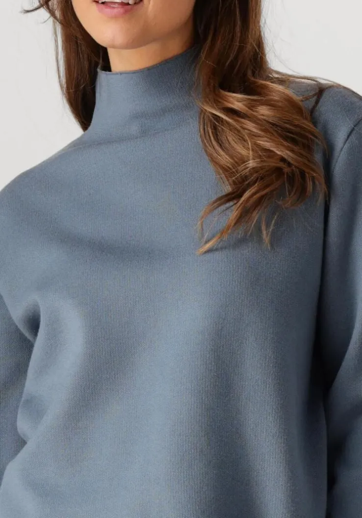 blauwe minus trui lupi high neck pullover
