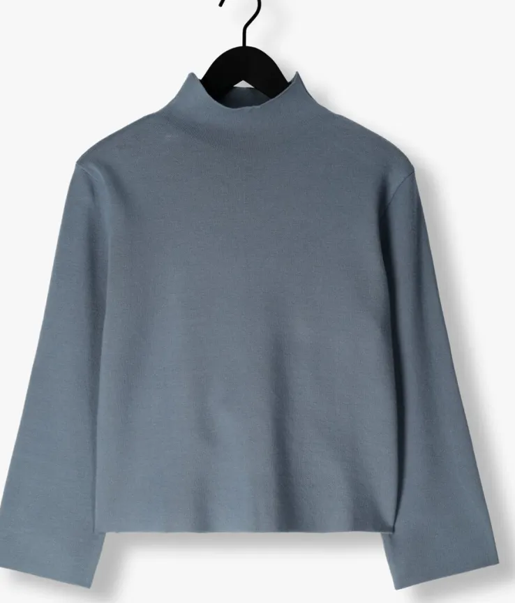 blauwe minus trui lupi high neck pullover