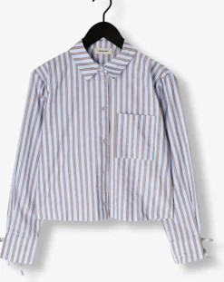 blauwe modström blouses meyrickmd stripe shirt