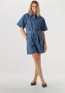 blauwe modström playsuits naomomd solid playsuit