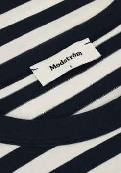 blauwe modström tops & t-shirts hellenmd ls stripe t-shirt
