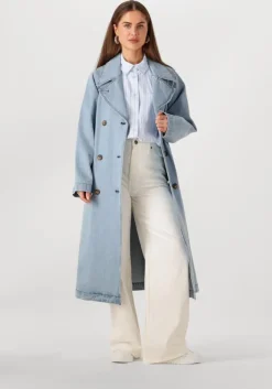 blauwe modström trenchcoats madelinemd denim jacket