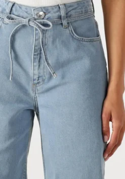 blauwe modström wide jeans isoldemd solid pants