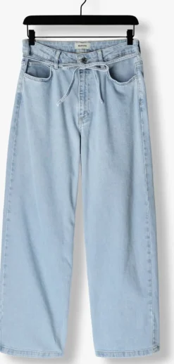 blauwe modström wide jeans isoldemd solid pants