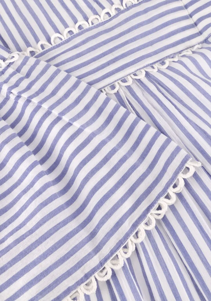 blauwe moliin maxi jurk dulce