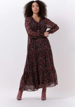 blauwe moliin maxi jurk elena