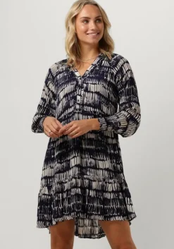 blauwe moliin mini jurk louise