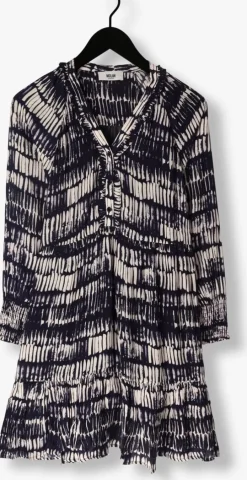 blauwe moliin mini jurk louise