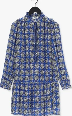blauwe moliin mini jurk melissa