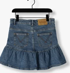 blauwe molo midirok bridget