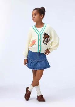 blauwe molo midirok bridget