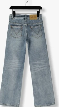 blauwe molo straight leg jeans asta