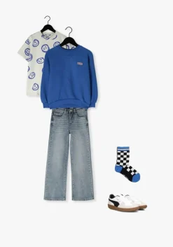 blauwe molo straight leg jeans asta