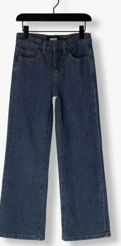 blauwe molo straight leg jeans asta