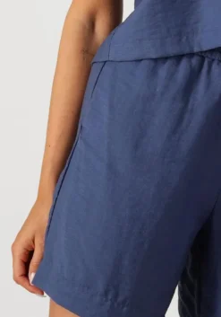 blauwe msch copenhagen korte broek mschdisa hw shorts