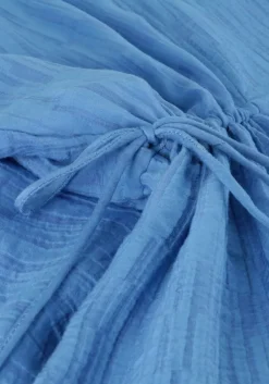 blauwe msch copenhagen mini jurk mschamalia 3/4 dress