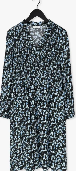 blauwe msch copenhagen midi jurk kalika jalina dress aop