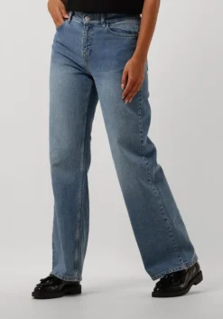 blauwe msch copenhagen straight leg jeans mschbine ada relaxed jeans