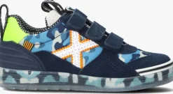 blauwe munich lage sneakers g3 velcro