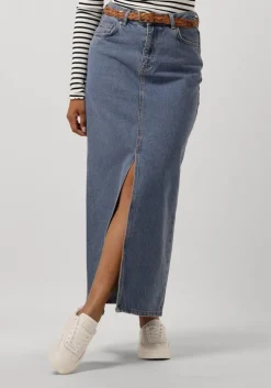 blauwe neo noir maxirok frankie d skirt po