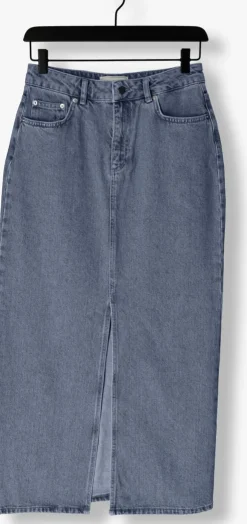 blauwe neo noir maxirok frankie d skirt po