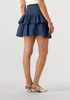 blauwe neo noir minirok carin denim skirt