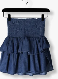 blauwe neo noir minirok carin denim skirt