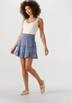 blauwe neo noir minirok robby s voile skirt