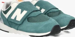 blauwe new balance lage sneakers nw574