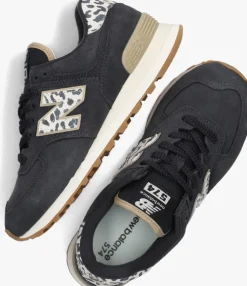 blauwe new balance lage sneakers wl574