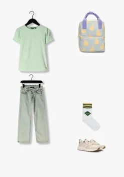 blauwe nik & nik straight leg jeans fenna denim pants