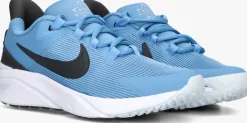 blauwe nike lage sneakers nike star runner 4 nn (gs)