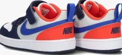 blauwe nike lage sneakers court borough low recraft