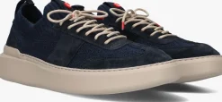 blauwe nokwol lage sneakers ronda knit