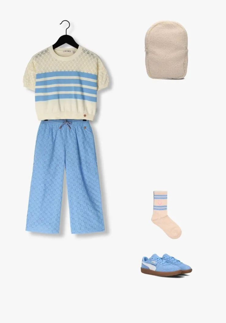 blauwe nono trui keya knitted sweater