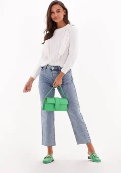 blauwe notes du nord straight leg jeans demi blue jeans