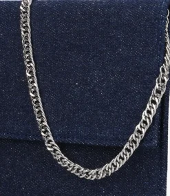 blauwe notre-v clutch 32854