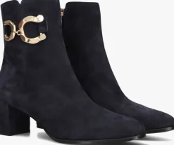 blauwe notre-v enkellaarsjes 8558