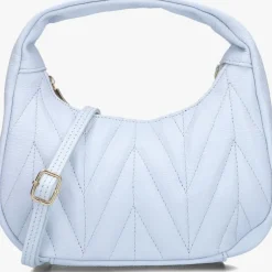 blauwe notre-v handtas mabel